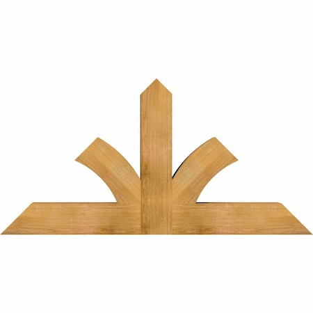 Ekena Millwork Richland Rough Sawn Timber Gable Bracket, Western Red Cedar, 60"W x 30"H x 6"D x 6"F, 12/12 Pitch GBW060X30X0606RIC00RWR